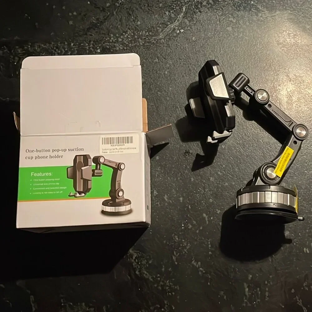 One-Button Pop-Up Suction Cup Phone Holder (NWOT)